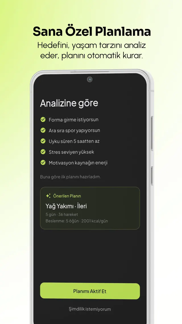 Onboarding analizi ve önerilen plan